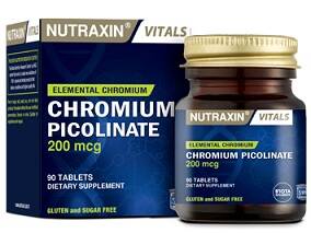 NUTRAXIN CHROMIUM PICOLINATE 200 MG 90 TABLET