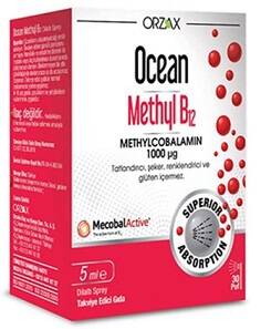 ORZAX OCEAN 1000 MG METHYL COBALAMIN B12 SPREY 5 ML