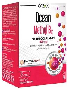 ORZAX OCEAN 500MG METHYL B12 SPREY 5 ML